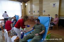 Profesion�lni vojaci op� darovali krv